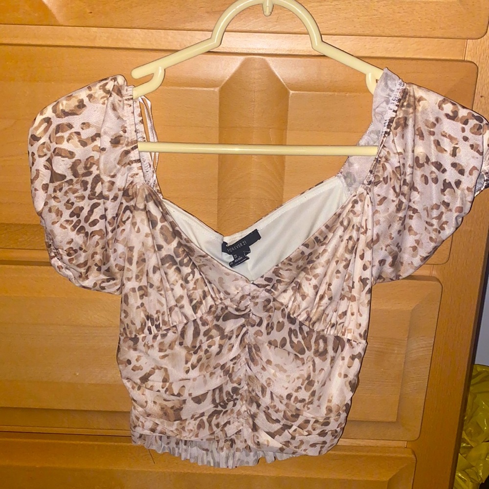 Cheetah Print Forever 21 Crop Top